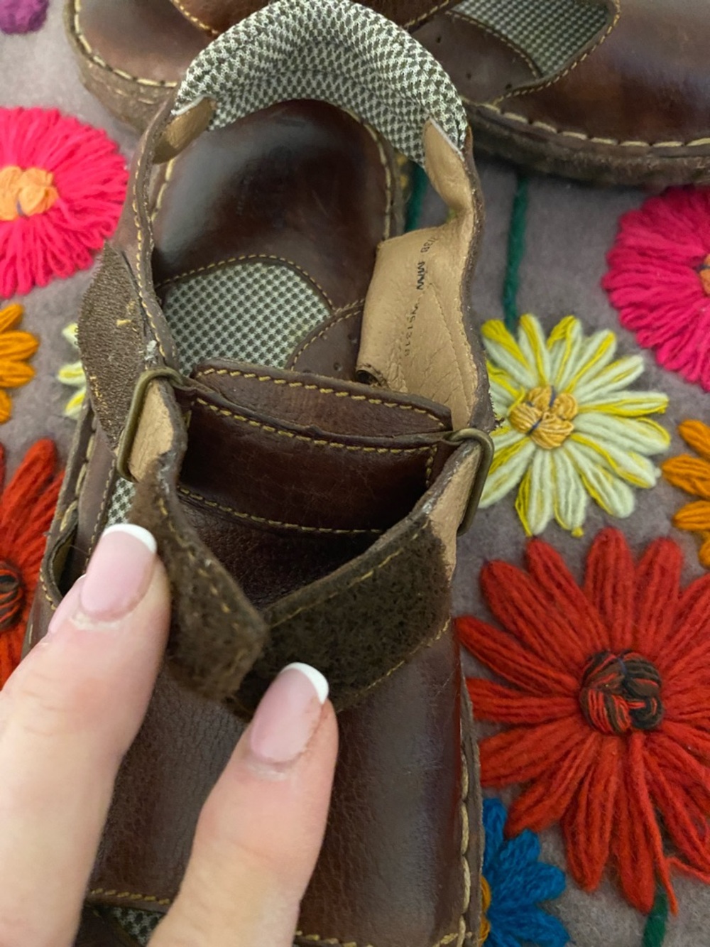 Born Brown Leather  Slingback Sandals, nice condition - Picture 8 of 8